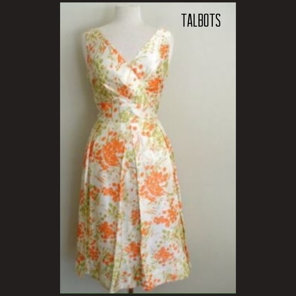 Talbots Dresses & Skirts - 🔥Talbots 100% Silk Fit & Flare Dress